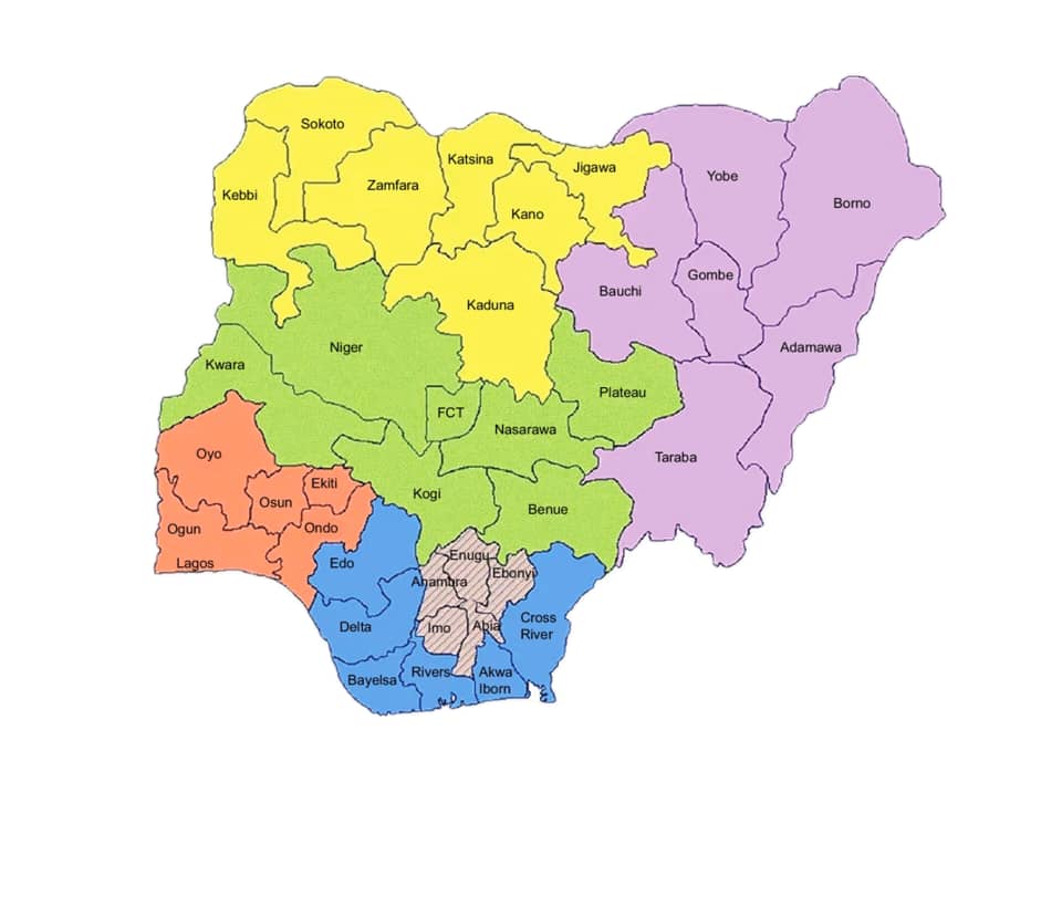 The-map-of-Nigeria